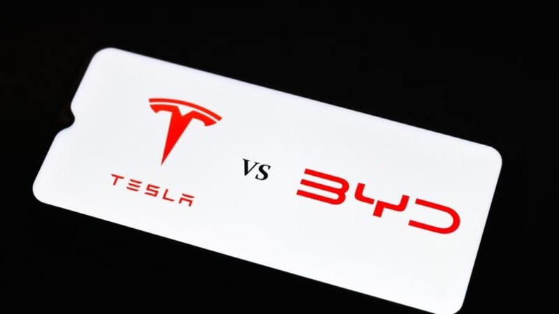 Tesla vs BYD stock 2026